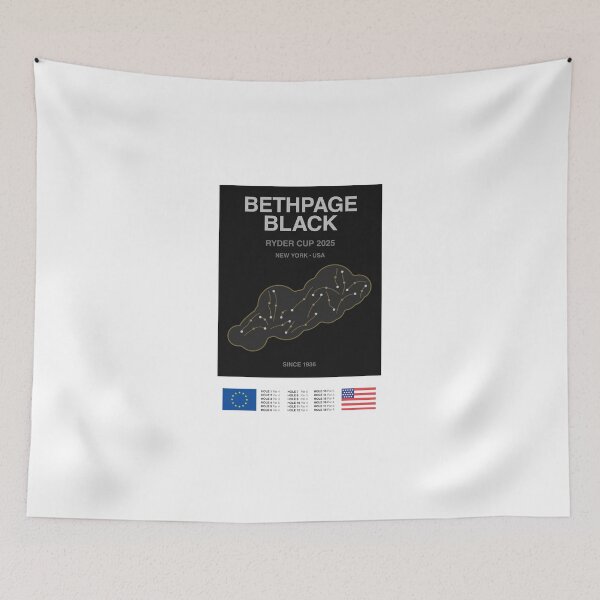Item preview, Minimalist Bethpage Black Ryder Cup Line Print designed and sold by The Circuit Collection.
