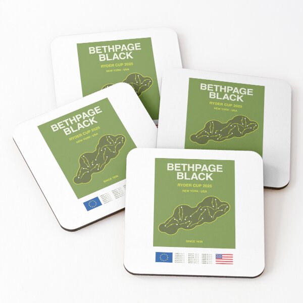 Item preview, Minimalist Bethpage Black Ryder Cup Line Print designed and sold by CircuitDesign.