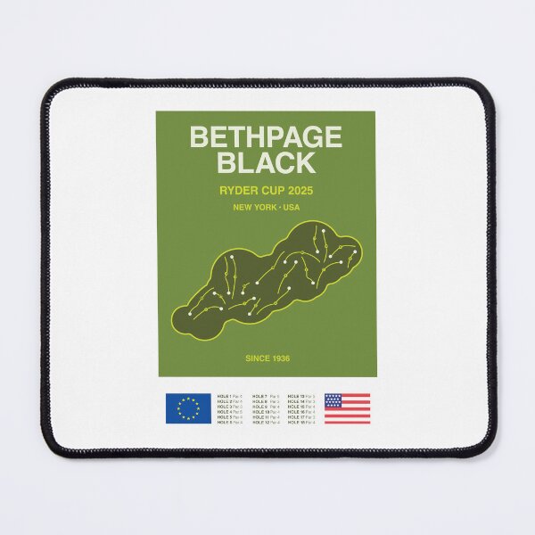 Item preview, Minimalist Bethpage Black Ryder Cup Line Print designed and sold by CircuitDesign.