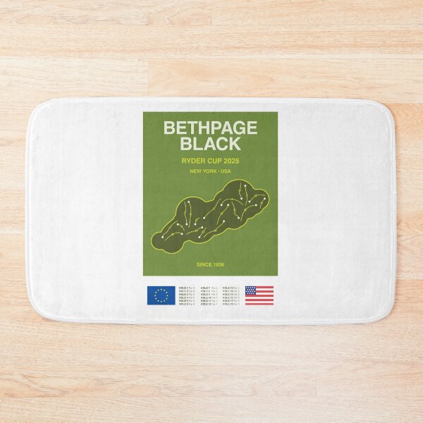 Item preview, Minimalist Bethpage Black Ryder Cup Line Print designed and sold by The Circuit Collection.