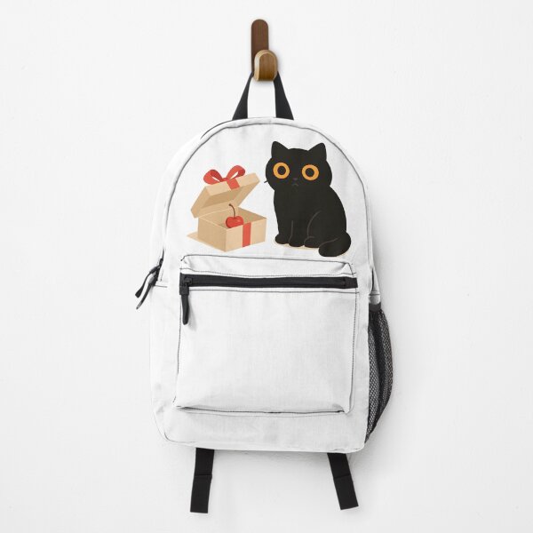 Item preview, I Thought It Was For Me – Cute Black Cat Christmas Gift Illustration designed and sold by InNyutLab.