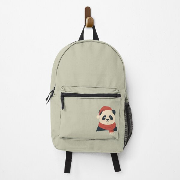 Item preview, Cute Christmas Panda | Santa Hat & Red Scarf Holiday Illustration designed and sold by AM-little-shop.