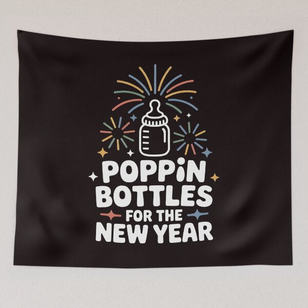 Item preview, Poppin Bottles for the New Year – NICU Nurse Baby Humor designed and sold by Redgiant87x.