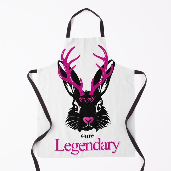 Item preview, black jackalope with pink horns designed and sold by Wildcreatrix.