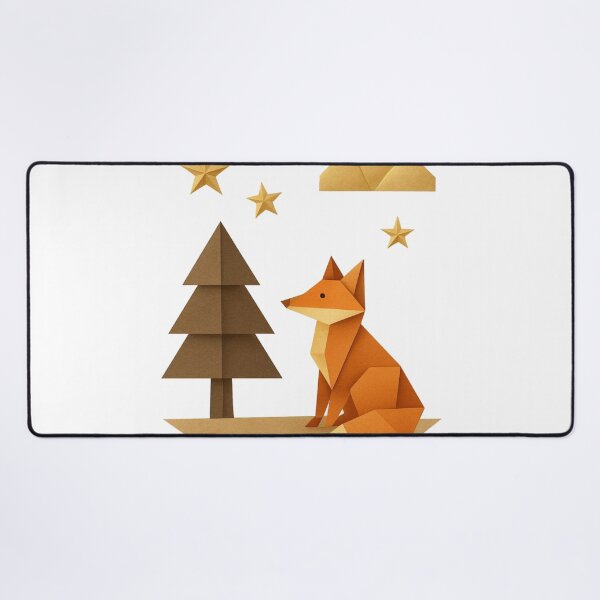Item preview, Origami Fox Night Forest T-Shirt | Cute Animal Nature Aesthetic Tee designed and sold by KDesignCrafts.