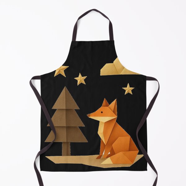 Item preview, Origami Fox Night Forest T-Shirt | Cute Animal Nature Aesthetic Tee designed and sold by KDesignCrafts.