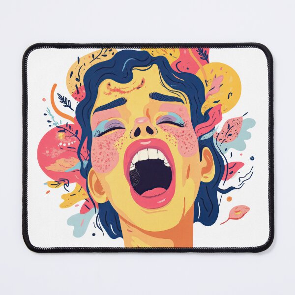 Item preview, Scream in Color: Abstract Emotion Unleashed designed and sold by ForeverPrintsOK.