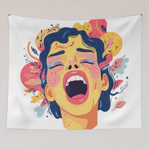 Item preview, Scream in Color: Abstract Emotion Unleashed designed and sold by ForeverPrintsOK.