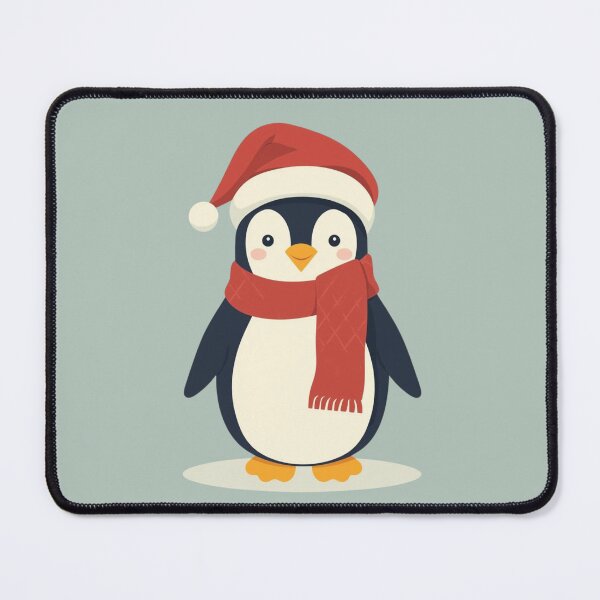 Item preview, Cute Christmas Penguin | Vintage Holiday Winter Animal Illustration designed and sold by AM-little-shop.
