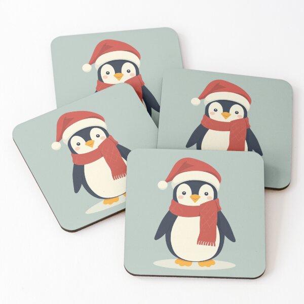 Item preview, Cute Christmas Penguin | Vintage Holiday Winter Animal Illustration designed and sold by AM-little-shop.