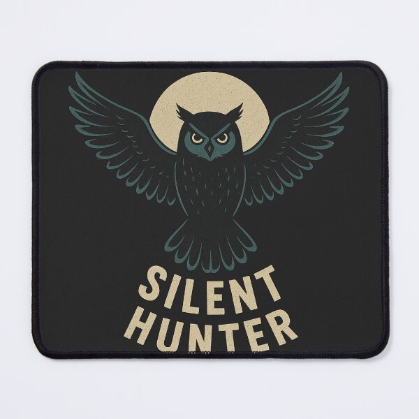 Item preview, Silent Hunter – Owl Moonlit Vintage Design designed and sold by MIArt Studio.
