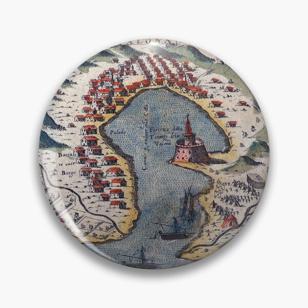 Item preview, Old map of Vlora Albania designed and sold by INTRIGUEprints.