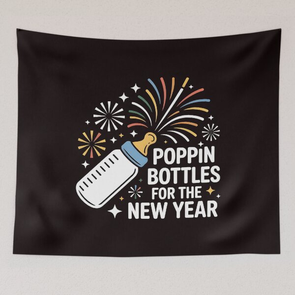Item preview, ICU Nurse Celebration – Poppin Bottles for the New Year designed and sold by Redgiant87x.