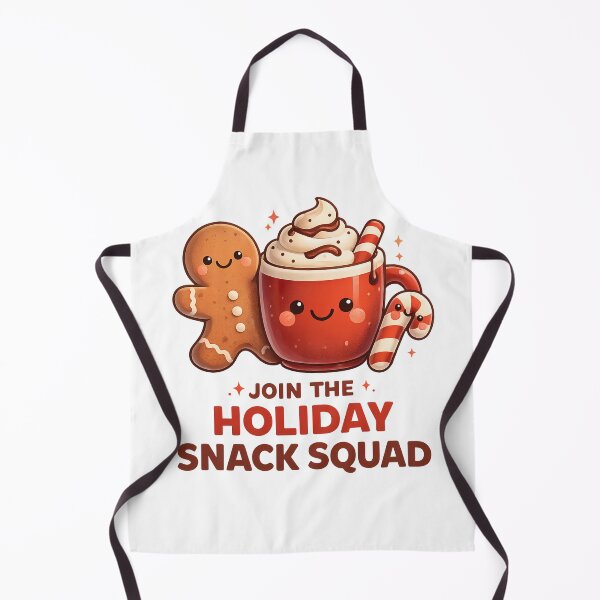Item preview, Kawaii Holiday Snack Squad – Cute Gingerbread & Hot Cocoa Christmas Design designed and sold by Velustro Shop.