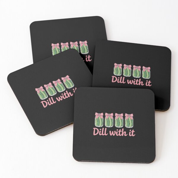 Item preview, Dill With It Canned Pickle Coquette Bows Women Girl  designed and sold by lilLilaBatArt.