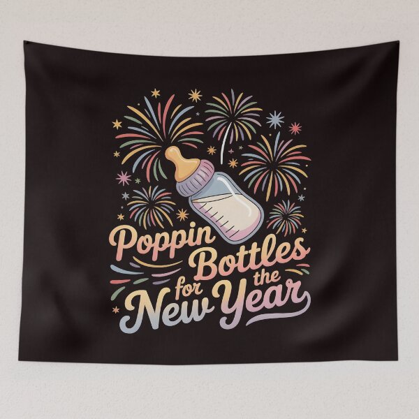 Item preview, Poppin Bottles New Year – Baby & Nurse Party Joke designed and sold by Redgiant87x.