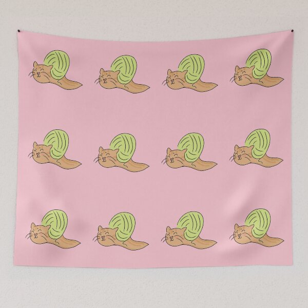 Item preview, Cute Yarn Cat Snail Funny Gift for Cat Lovers designed and sold by HugSomeNettles.