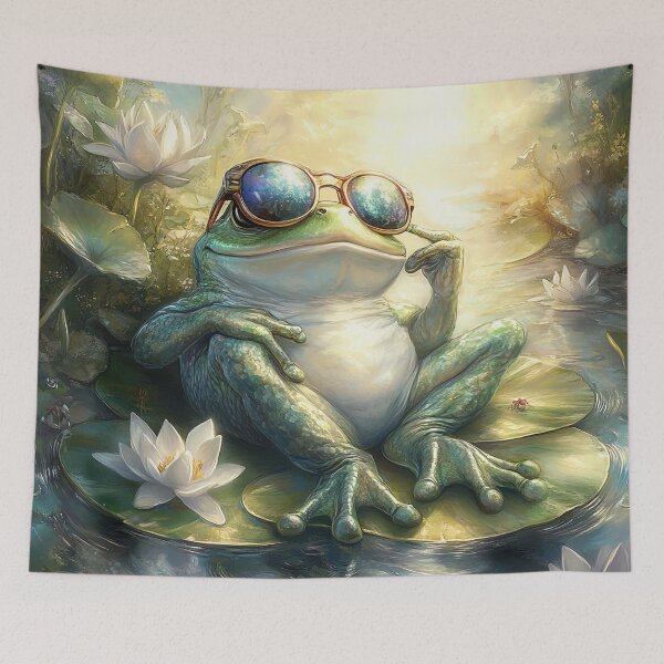 Item preview, "Golden Hour Cool: The Pond Philosopher" designed and sold by bloorose.