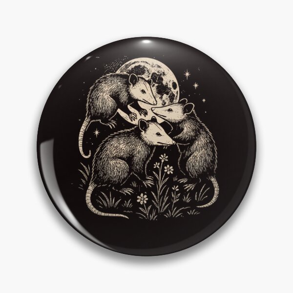 Item preview, Funny Possum Moon, Vintage Washed Graphic designed and sold by DesignDenDo ⭐⭐⭐⭐⭐.