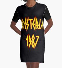 Hysteria 1987 Graphic T-Shirt Dress