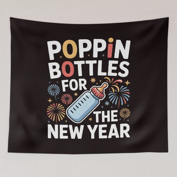 Item preview, Poppin Bottles for the New Year – Mom & NICU Nurse Humor designed and sold by Redgiant87x.