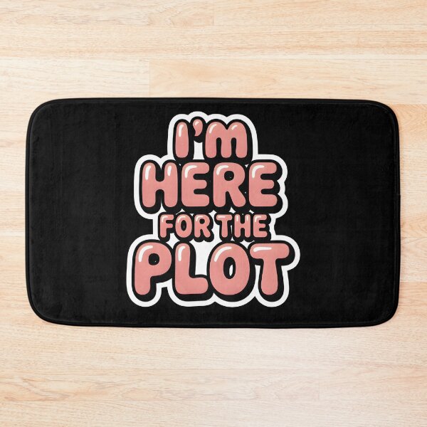 Item preview, Pastel Glossy Typography – Here for the Plot Quote Design designed and sold by SoftyDesigns.