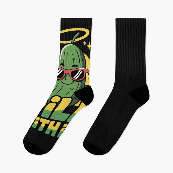 Item preview, Dill With It Pickle Vegetable Pun  designed and sold by BeetleMalon.