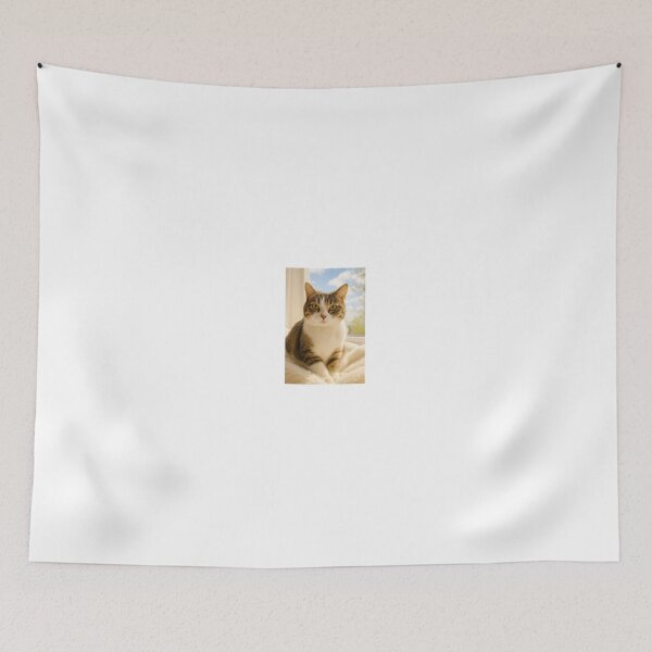 Item preview, Katiucha in Golden Light – Luxury Cat Portrait designed and sold by LovelyCatGalaxy.