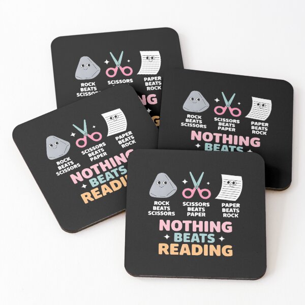 Item preview, Rock Paper Scissors Teacher Librarian Nothing Beats Reading designed and sold by AntoinetteKris.
