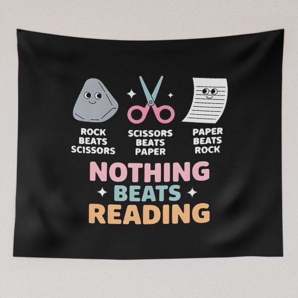 Item preview, Rock Paper Scissors Teacher Librarian Nothing Beats Reading designed and sold by AntoinetteKris.