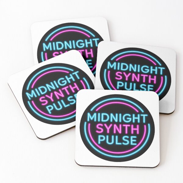 Item preview, Midnight Synth Pulse – Neon Synthwave Circle Sticker designed and sold by |TRSSHOP|.