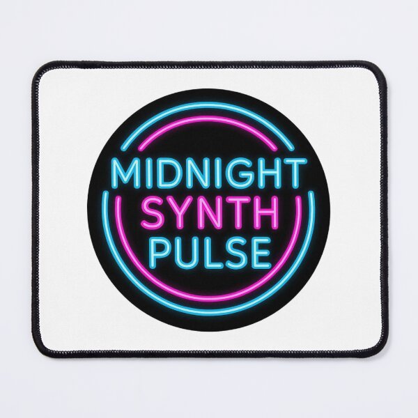 Item preview, Midnight Synth Pulse – Neon Synthwave Circle Sticker designed and sold by |TRSSHOP|.