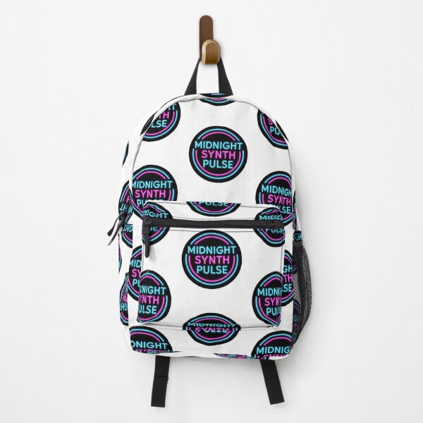 Item preview, Midnight Synth Pulse – Neon Synthwave Circle Sticker designed and sold by |TRSSHOP|.