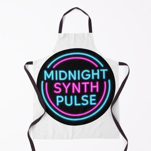 Item preview, Midnight Synth Pulse – Neon Synthwave Circle Sticker designed and sold by |TRSSHOP|.