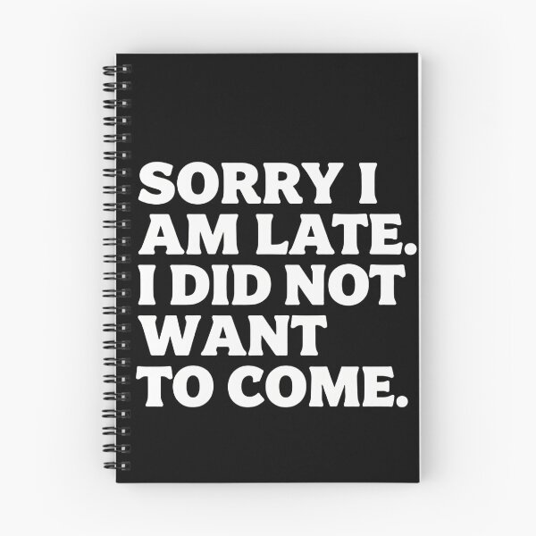 Item preview, Sorry I'm Late Introvert designed and sold by SynthStitch.