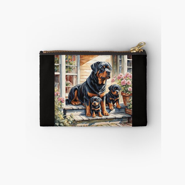 Item preview, Rottweiller on the porch with Puppies#4 designed and sold by Helios Be. Lavsh.