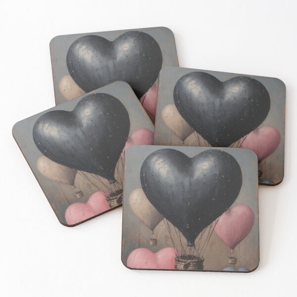 Item preview, Abstract dark heart made of textured paint designed and sold by Mianku | Für das Leben.