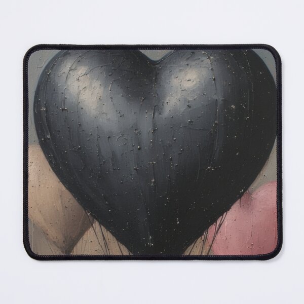 Item preview, Abstract dark heart made of textured paint designed and sold by Mianku | Für das Leben.