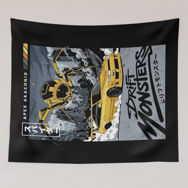 Item preview, Drift Monsters - Apex Arachnid - Drift Car - JDM - Japanese Street Racing Car Culture designed and sold by RaceDayRags.
