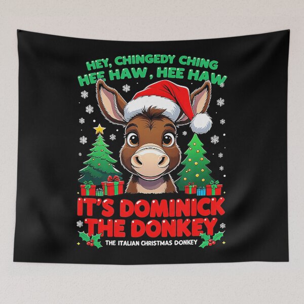 Item preview, Dominick Donkey Cheer Mi Burrito Sabanero Mexican Christmas  designed and sold by JEFDodsonArt.