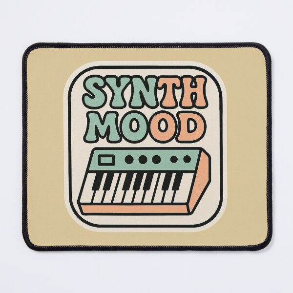 Item preview, Synth Mood – Retro Analog Keyboard Sticker designed and sold by |TRSSHOP|.