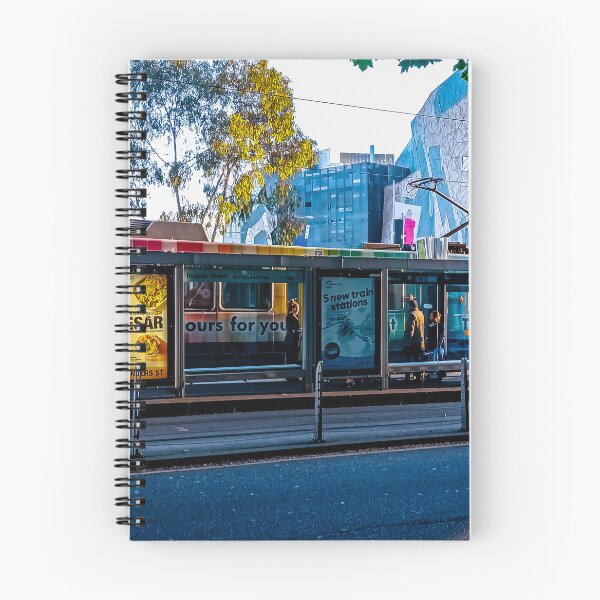 Item preview, Colourful Tram in a Blazing Setting Sun - Melbourne, Victoria, Australia designed and sold by Steven Jodoin.
