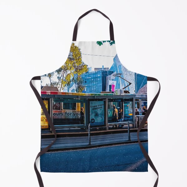 Item preview, Colourful Tram in a Blazing Setting Sun - Melbourne, Victoria, Australia designed and sold by Steven Jodoin.