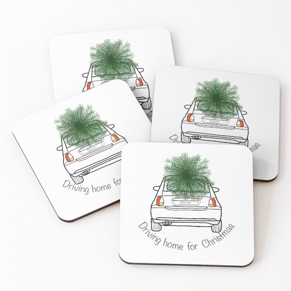 Item preview, Cute car Fiat 500 Christmas tree, driving home designed and sold by OhNoNotAgain42.