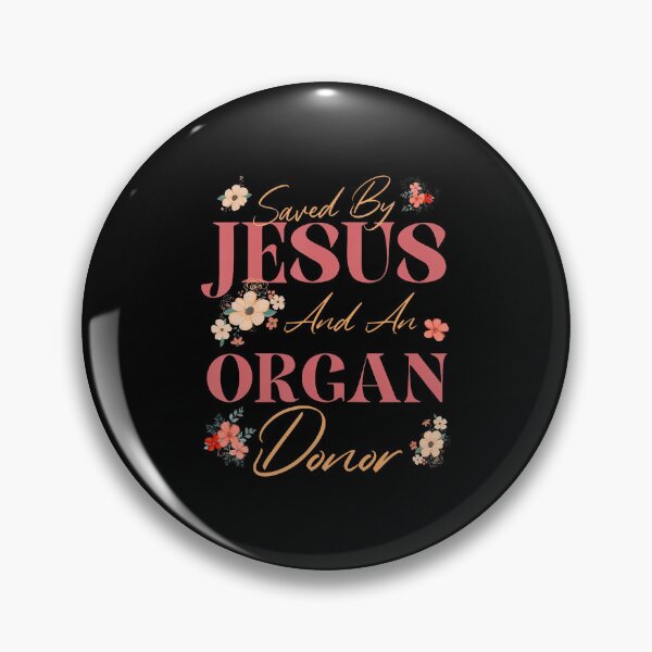 Item preview, Saved By Jesus And An Organ Donor Transplant Awareness Retro designed and sold by AntoinetteKris.
