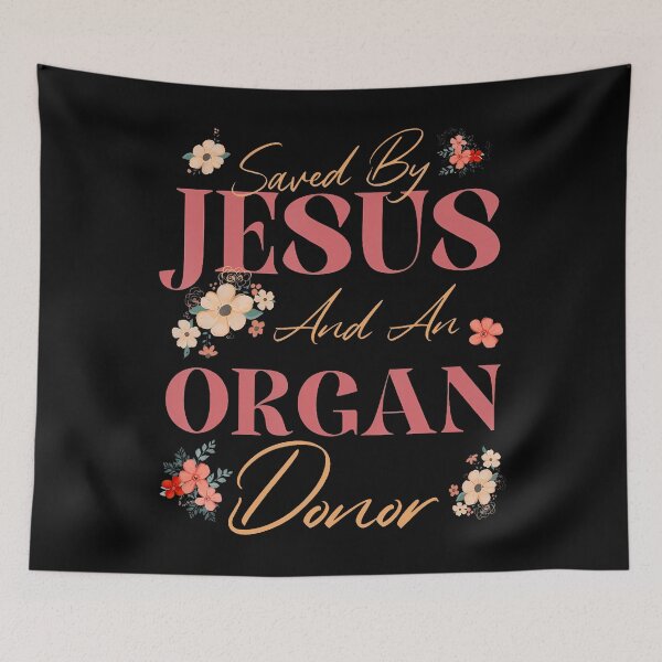 Item preview, Saved By Jesus And An Organ Donor Transplant Awareness Retro designed and sold by AntoinetteKris.