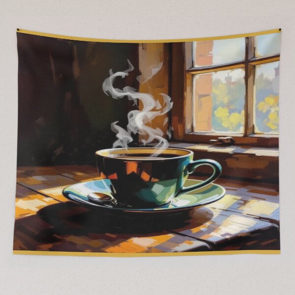 Item preview, Coffee Glow – Morning stillness, warm light reflections & cozy vibes for your soul-inspired artwork designed and sold by FotoworldEdel.
