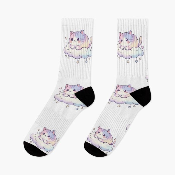 Item preview, Chubby Cat Floating on Cloud designed and sold by Fersworks Bar. ⭐⭐⭐⭐⭐.