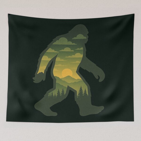 Item preview, Bigfoot Sunset Silhouette Artwork designed and sold by Planetporridge.