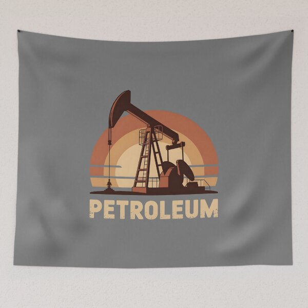 Item preview, Petroleum Pumpjack Retro Texas Oilfield designed and sold by AniArtPL.